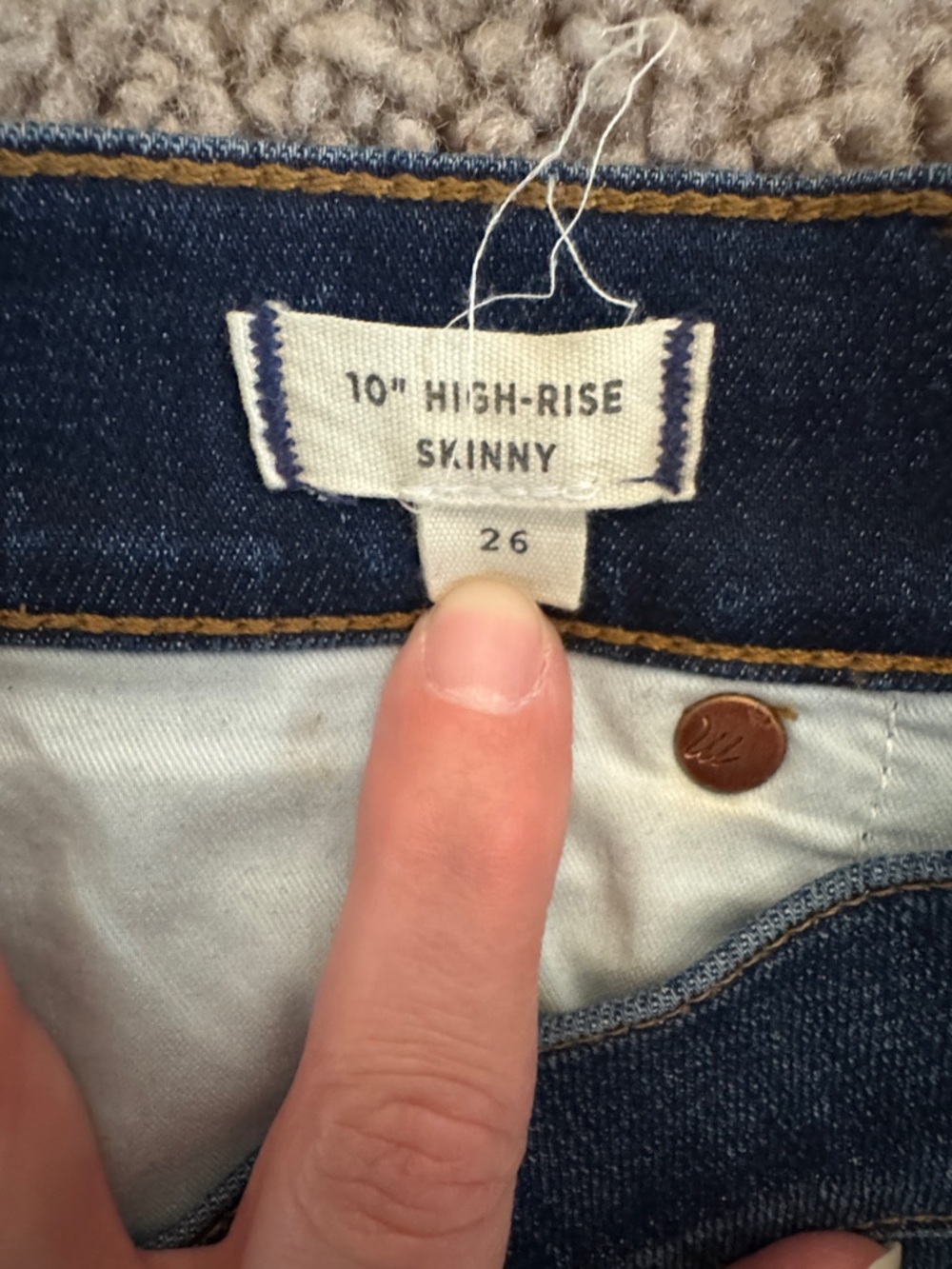 Madewell 10” High Rise Skinny Jeans - Picture 3 of 4